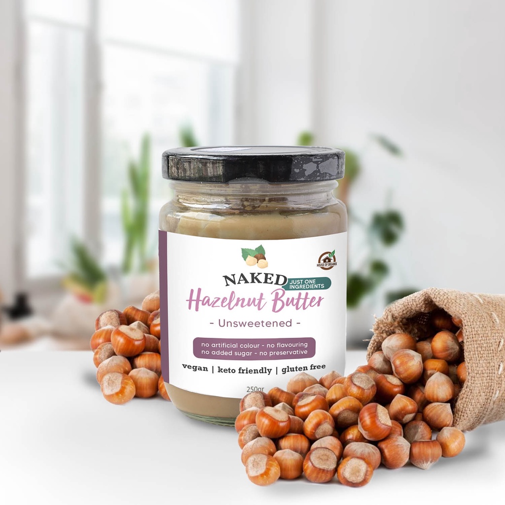 Naked Hazelnut Butter Unsweetened 250 Gr