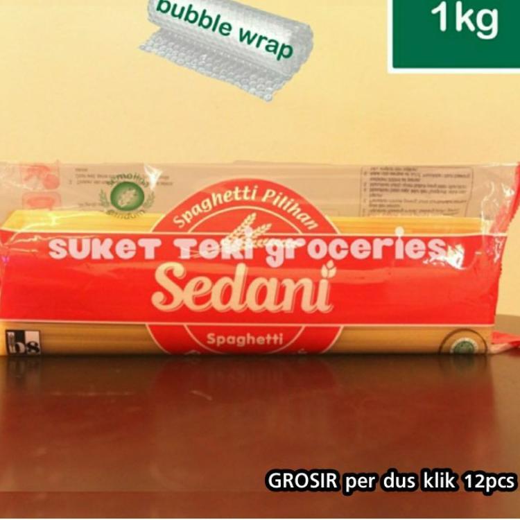 

8ER Spagetti / Mie Spaghetti Sedani 1kg by Indofood Bogasari READY Grosir SG35 35