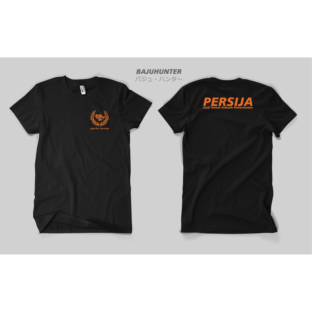 TSHIRT KAOS GARIS KERAS PERSIJA COMBED 24S