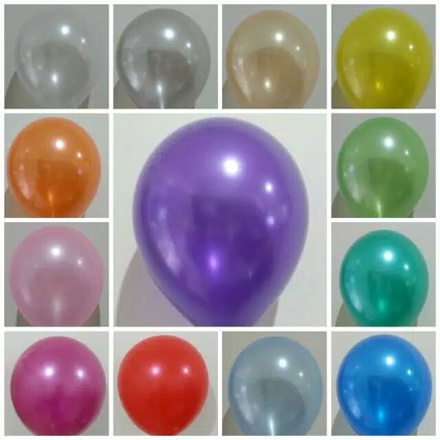 [1 BUNGKUS] Balon Metalik Balon Pesta Balon Ulangtahun Tebal ukuran 12 inch merk decotex isi 100 50