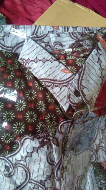 Hot Item Kemeja Hem Batik Pria Pekalongan Terfavorit Lengan Pendek Size M L Xl