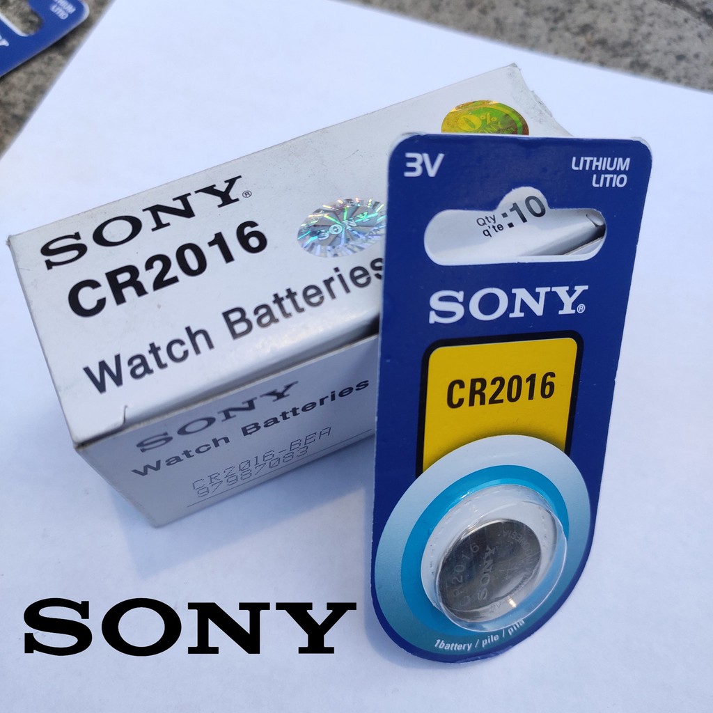 ORIGINAL BATTERY BATREI SONY CR 2016 SONY 2016 LITHIUM 3V