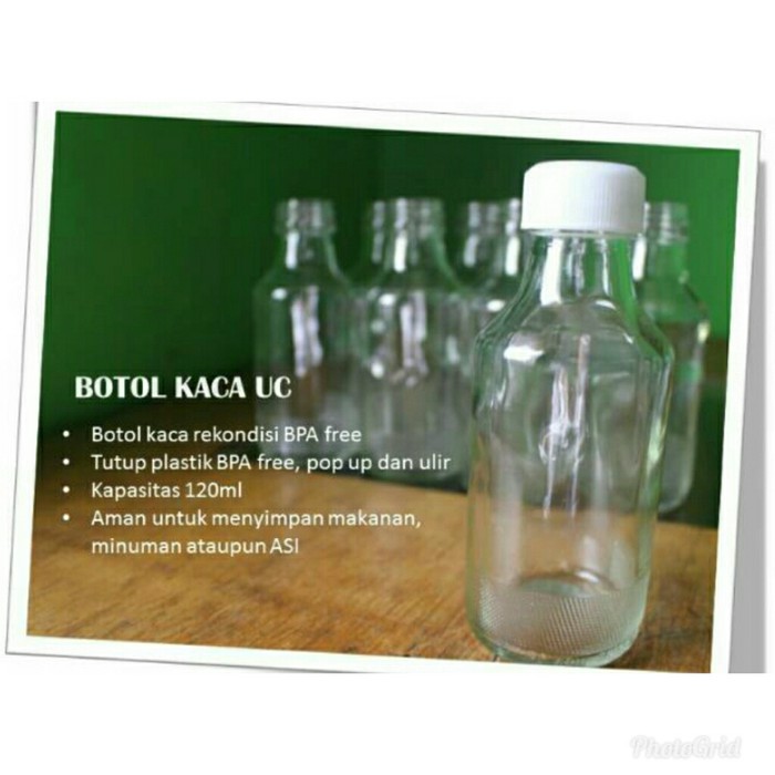 Botol Kaca Asi Uc-1000 120ml Isi 8pc - Botol Kaca Asi - Botol Asi Uc-1000