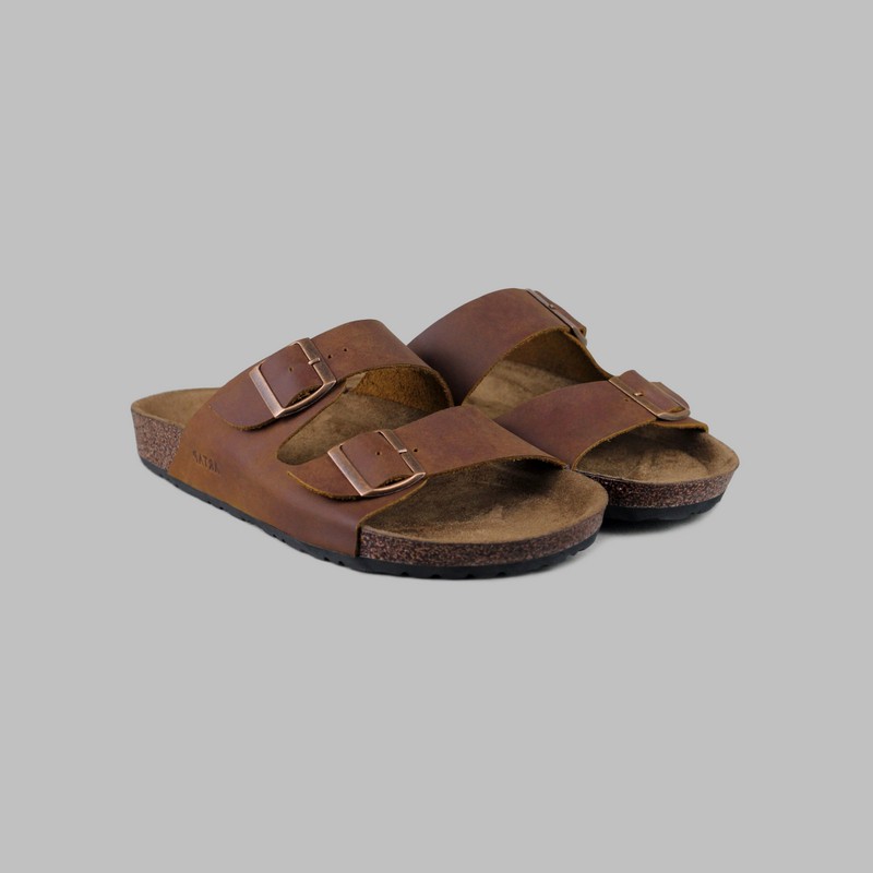 ARTAP Footwear - Sandal Kulit Asli Pria - Ekagi CH Tan