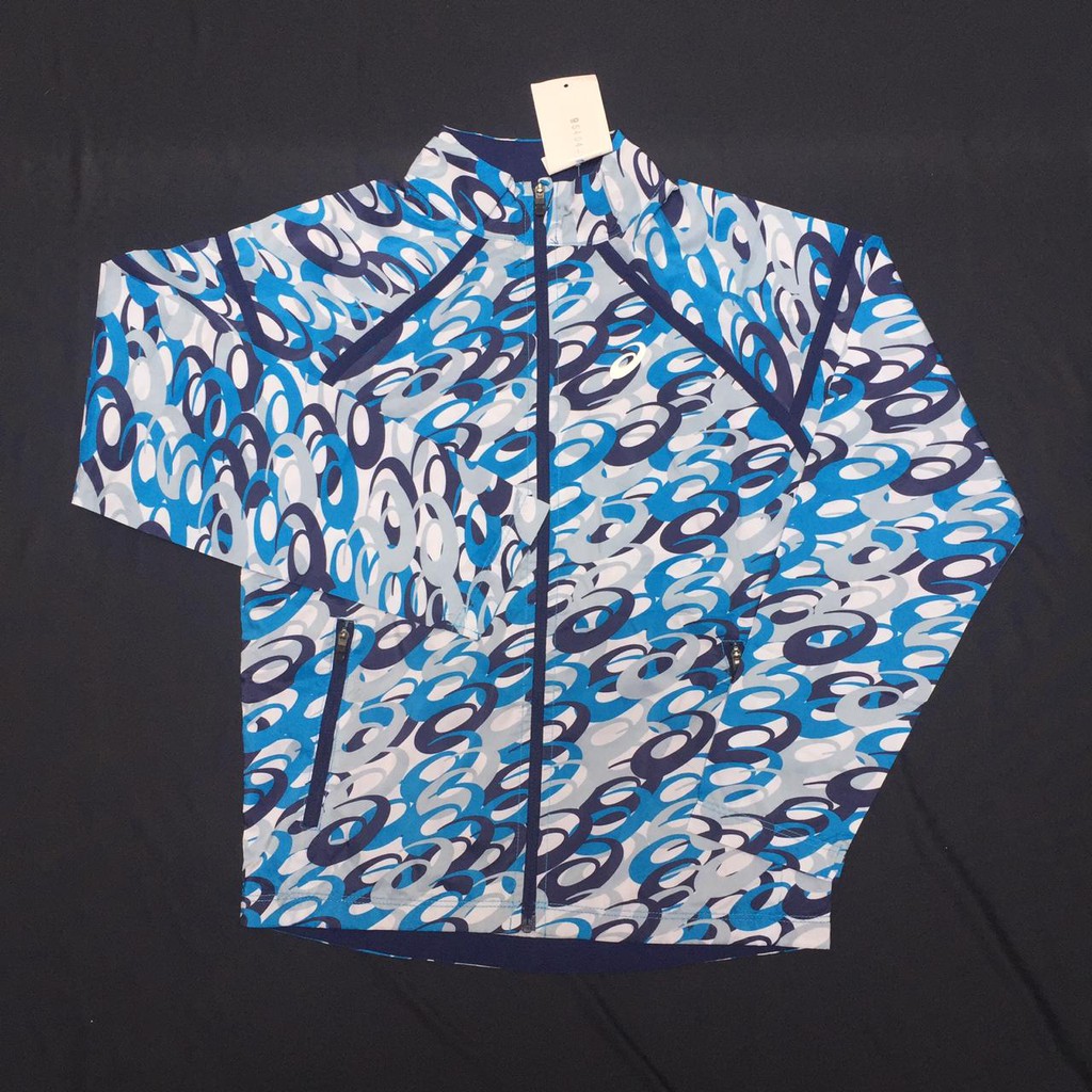 JAKET ASICS ANAK ORIGINAL "BLUE SILVER"