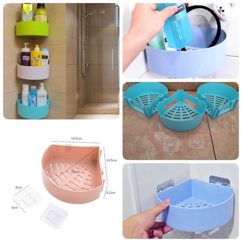 TEMPAT SABUN PLASTIK SUDUT /RAK SUDUT SIKU PLASTIK X06 /RAK KAMAR MANDI WC RAK TOILET tempat sabun