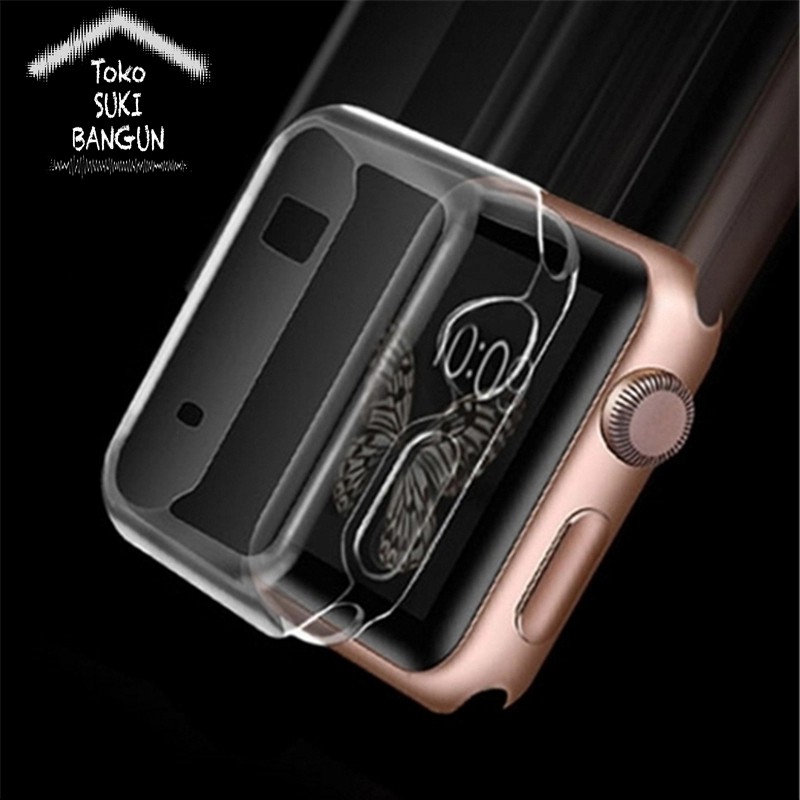 Case FULL COVER Screen Rubber Silicone for Apple Watch iWatch 38mm 42m