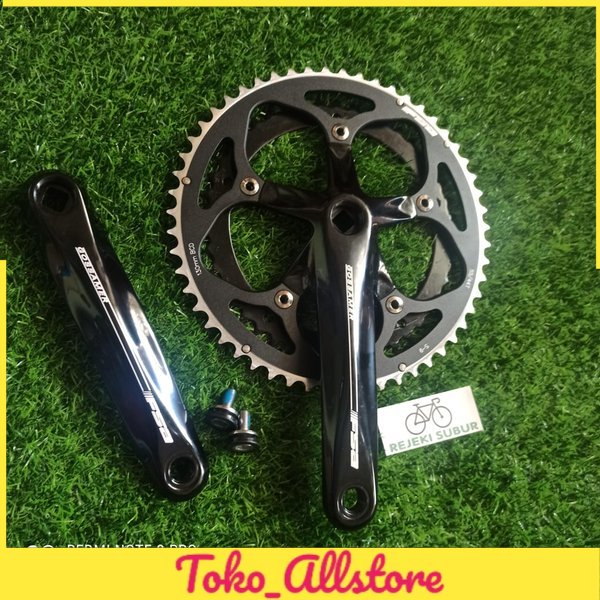 crank FSA double dual chainring 55 - 44 T Gossamer full Alloy sepeda roadbike RB