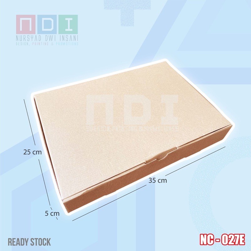 

DUS BOX CORRUGATED 1 PAK (ISI 20pcs) Uk. 35x25x5cm