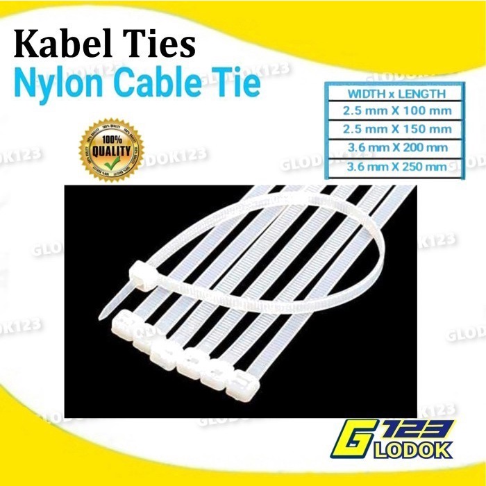 Pengikat kabel Kabel Tie Cable Nylon Ties (B)