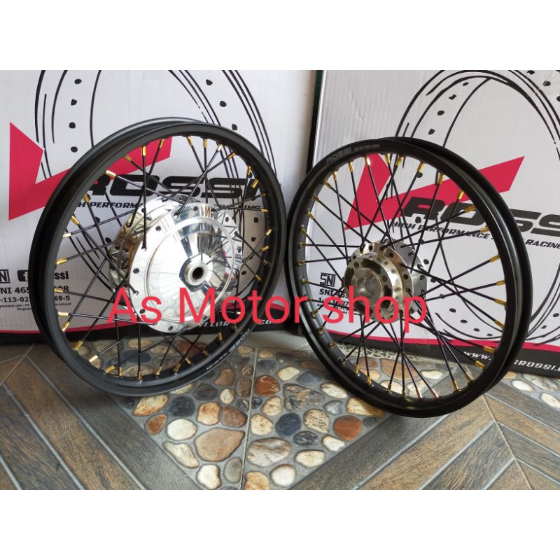 VELG SET ROSSI UKURAN 140 140 RING 16 TROMOL SET SKYDIVE HAYETE SKYWEVE SPIN NEW