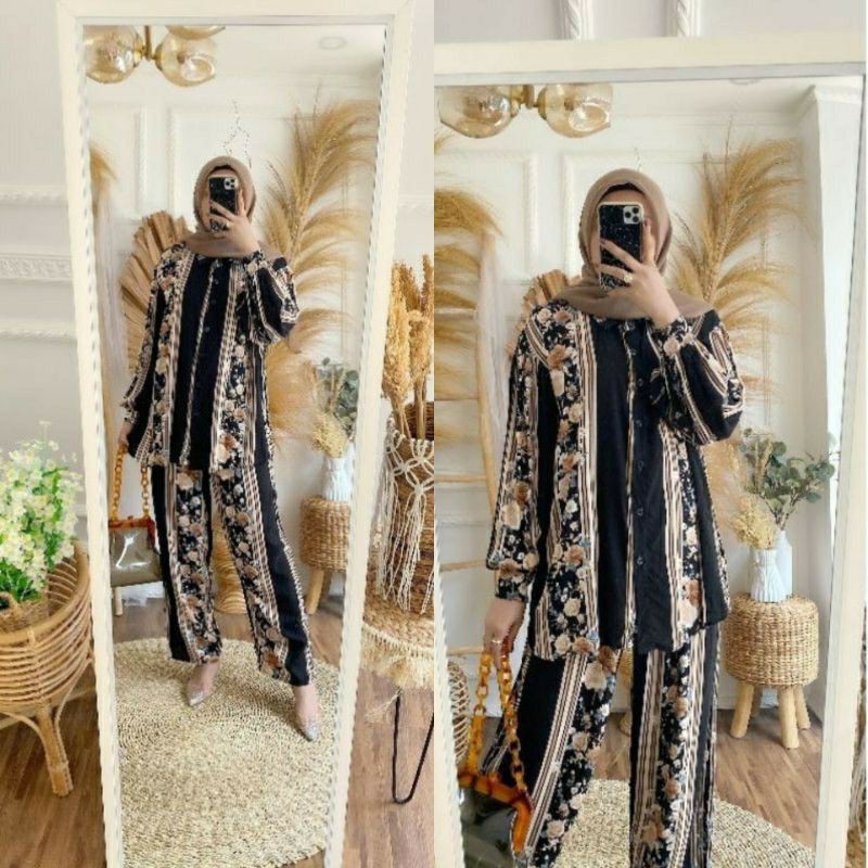 MANDA ONE SET / SETELAN RAYON VISCOSE