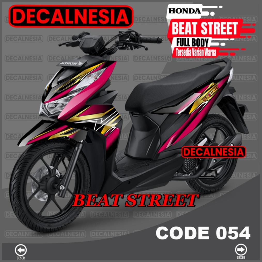 Decal Beat Street 2021 Full Body Sticker Motor New 2020 Modifikasi Stiker Variasi Aksesoris 2022