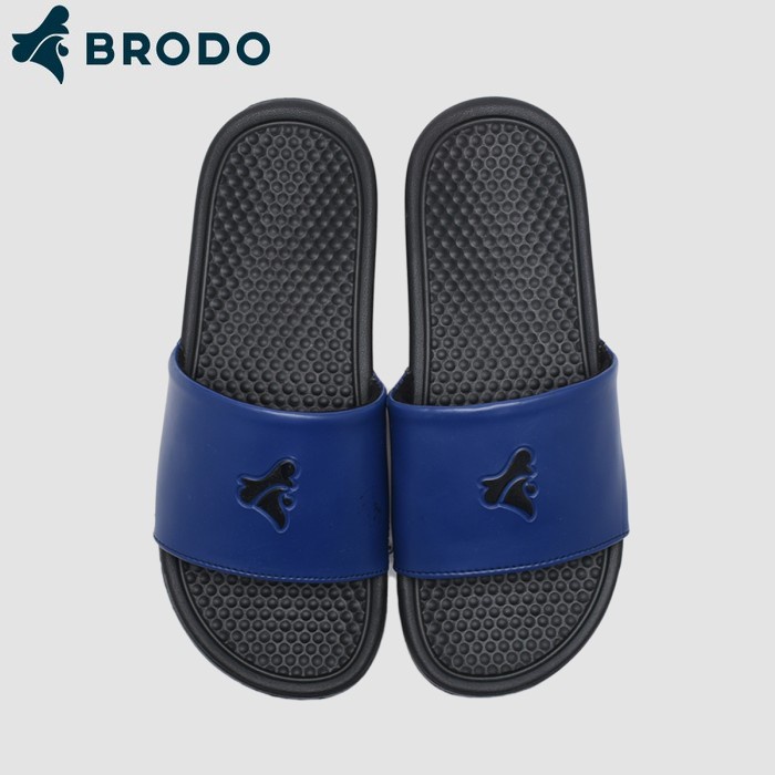 Sandal BRODO Pria - Sendal Slip On Pria Casual | Broslides V.2 Navy