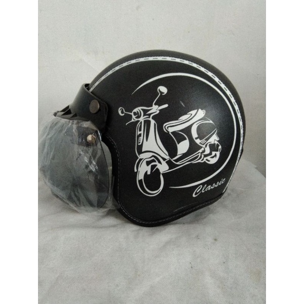 helm bogo anak karakter Vespa classic