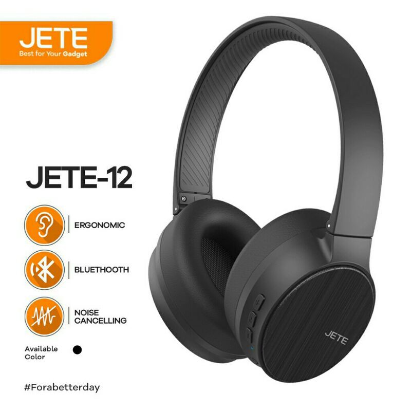 JETE Headphone Bluetooth Jete-12 - Headset Noise Cancelling