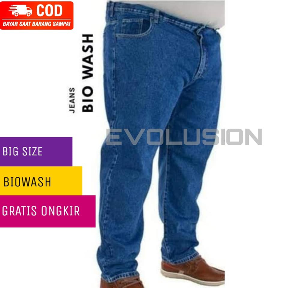 [COD] CELANA JEANS PRIA UKURAN JUMBO/BIG SIZE  39 40 41 42 43 44 45 46 XXXL XXXXL