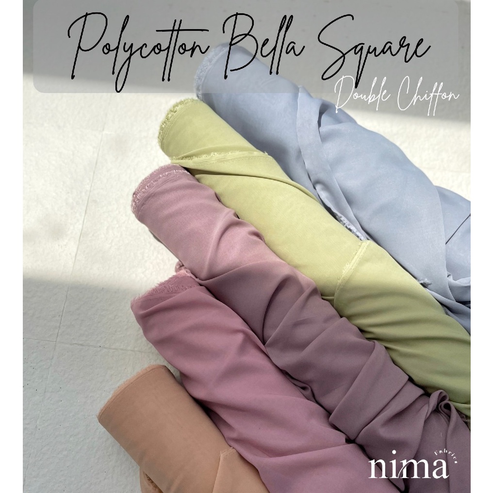 1 ROLL Kain Polycotton Bella Square (lebar 115cm)