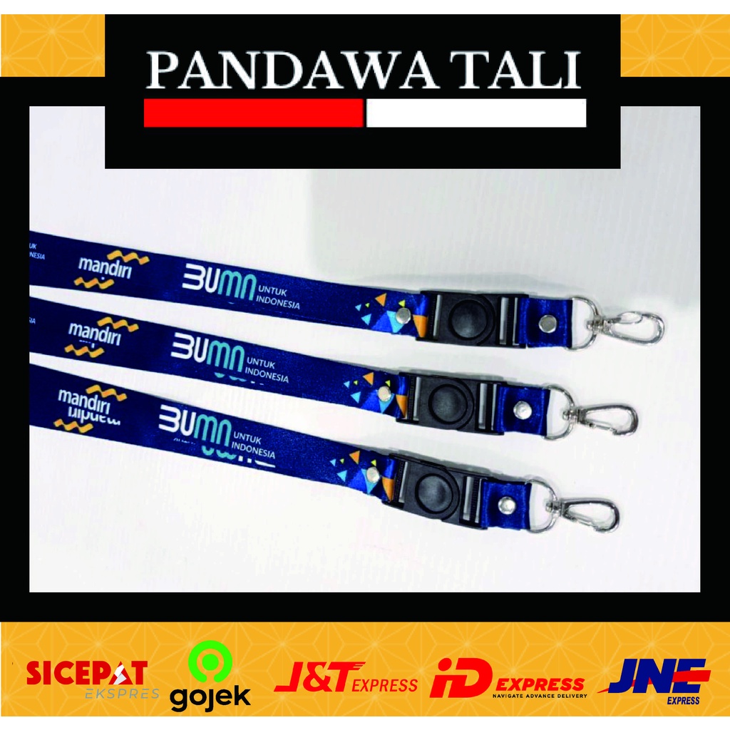 

Lanyard BUMN Bank Mandiri / Lanyard Printing Pandawa Tali Surabaya ptr