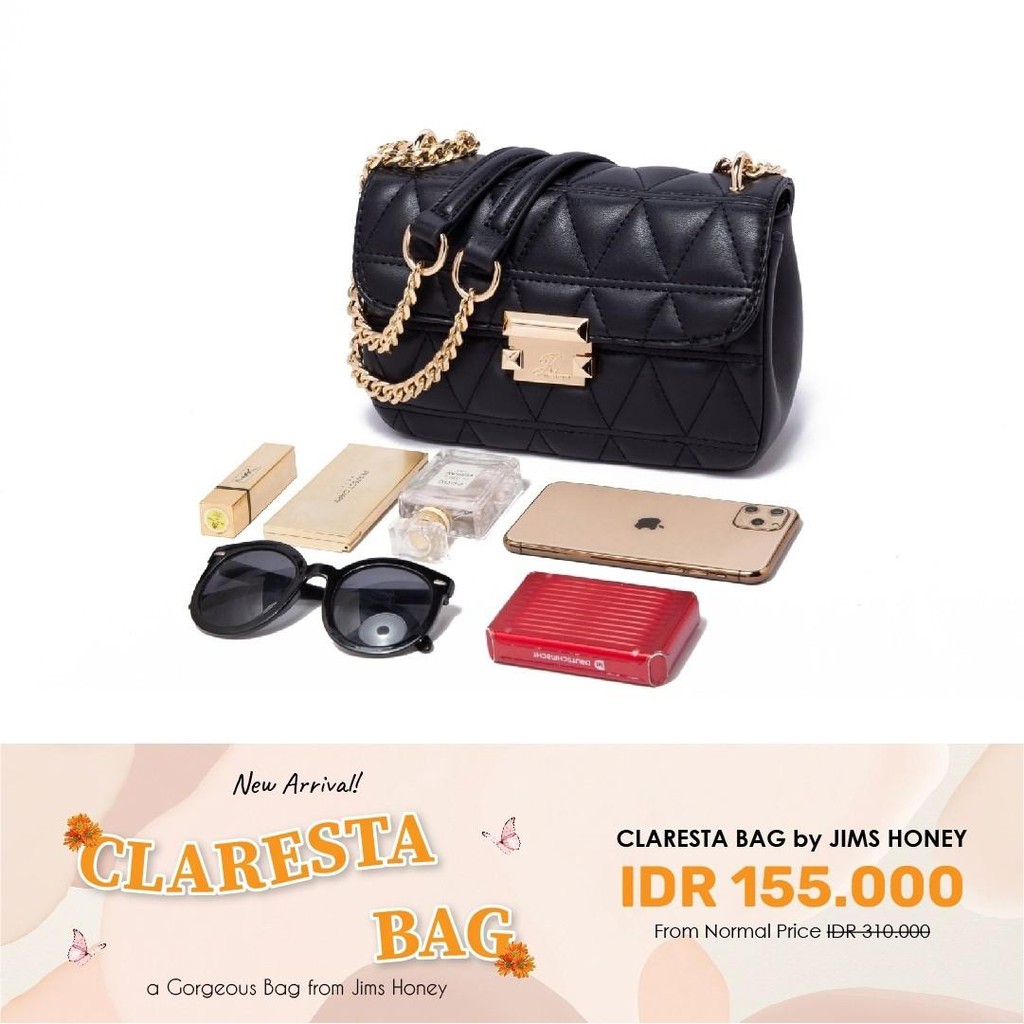 JIMS HONEY TAS SELEMPANG WANITA CLARESTA BAG (FREE EXCLUSIVE BOX)