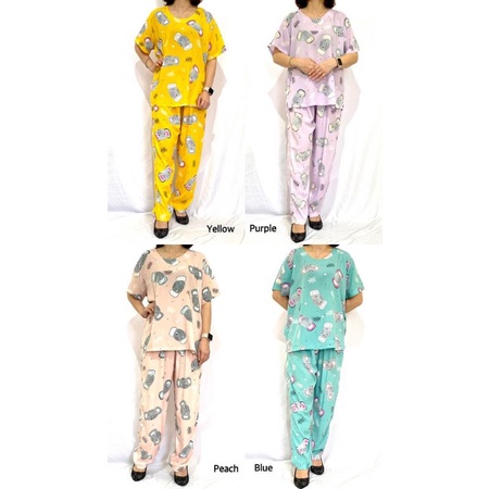 BAJU TIDUR KATUN RAYON HP KANCING BUSUI FRIENDLY