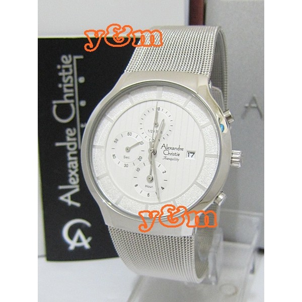 Jam Tangan Pria Alexandre Christie AC 6245 MC FSV Original Stainless