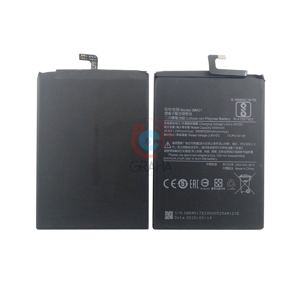 BATERAI / BATTERY / BATRE XIAOMI MI MAX 3 / BM-51