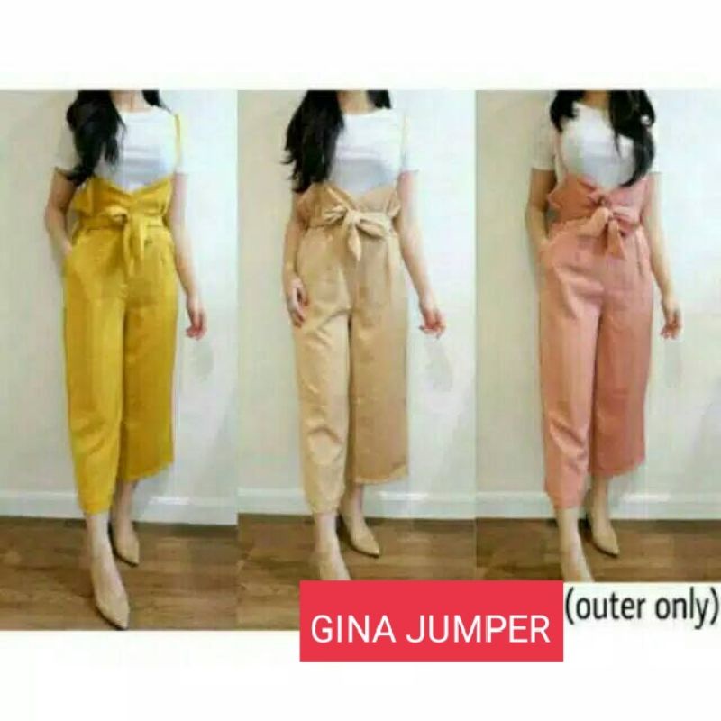 Celana Wanita  Dewasa Gina Jumper Kekinian Bahan Moscrepe