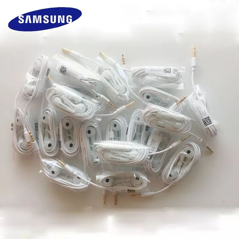 HANDSFREE SAMSUNG GALAXY S4 S4 MINI S5 S6 ORIGINAL HF JACK 3.5MM BASS STEREO WITH MIC HANDSFREE