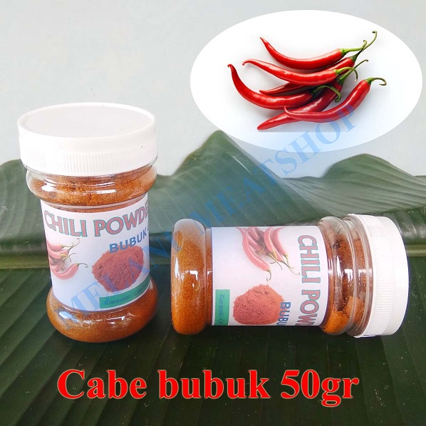 

Cabe Bubuk Rempah Bumbu 50gr Chili Powder Kemasan Botol 50 gr