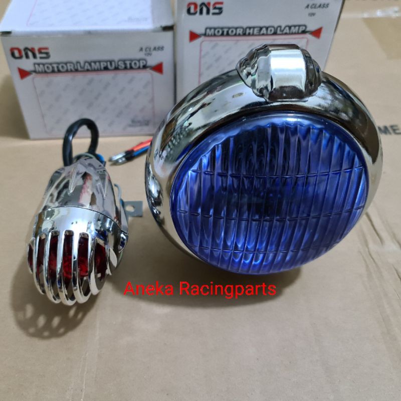 lampu motor japstyle depan belakang krum / lampu jep klasik depan belakang-1