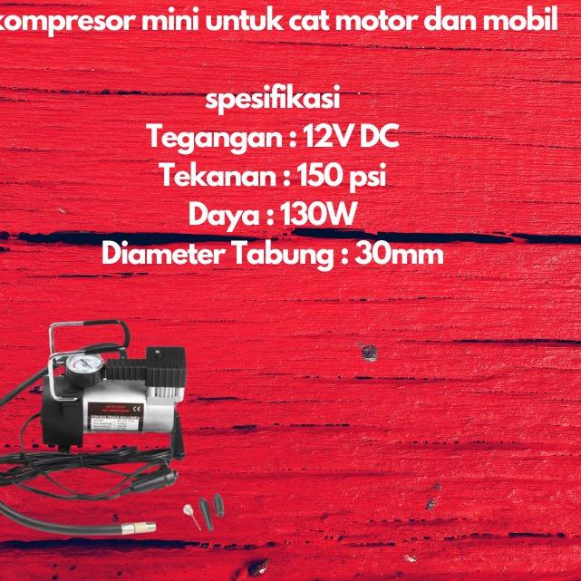 ♂ kompresor listrik mini cat angin body motor dan mobil cat duco deco ✰