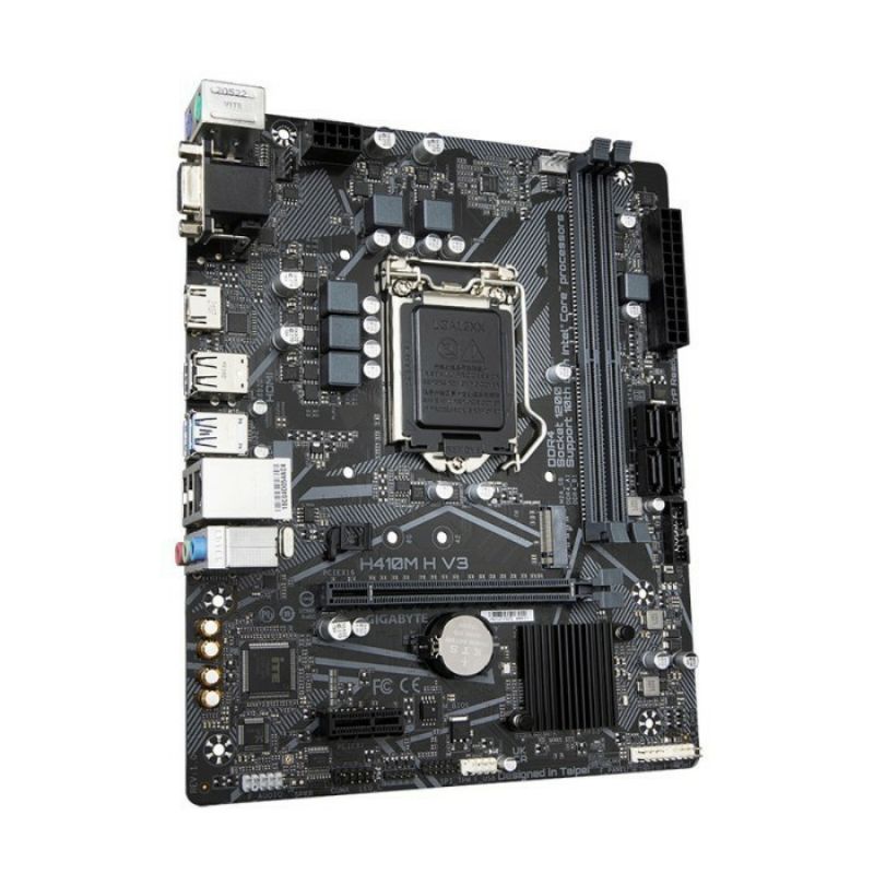 MOTHERBOARD GIGABYTE GA-H410M-S2 V3 SOCKET 1200 FOR GEN 10, GEGABYTE H410 DDR4 USB3.2, SATA3