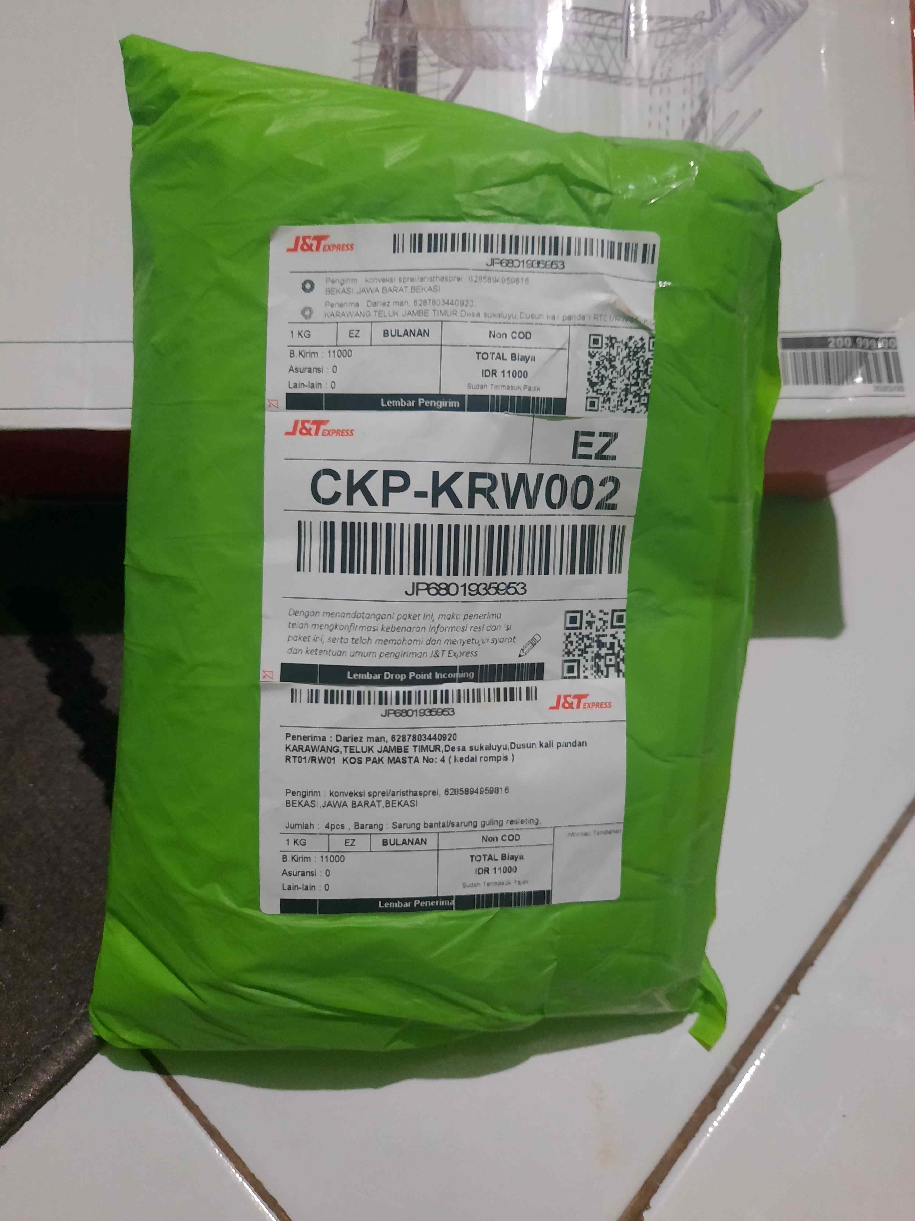 Sarung Bantal/sarung Guling Resleting Berkualitas