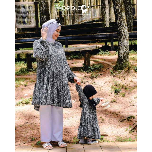 (NEW LAUNCHING) CALESTÉ SET BEBICA GAMIS ANAK GAMIS BABY COUPLE TUNIC MOM