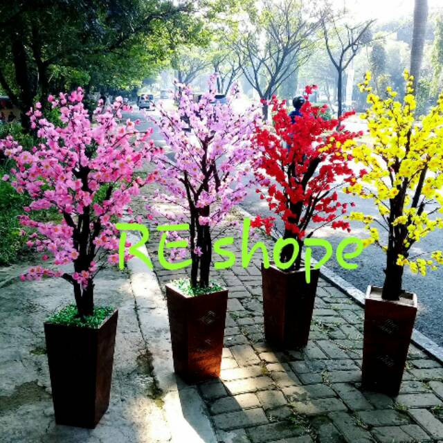  Bunga  plastik  bunga  Hias  artificial Pohon hias  Sakura T 