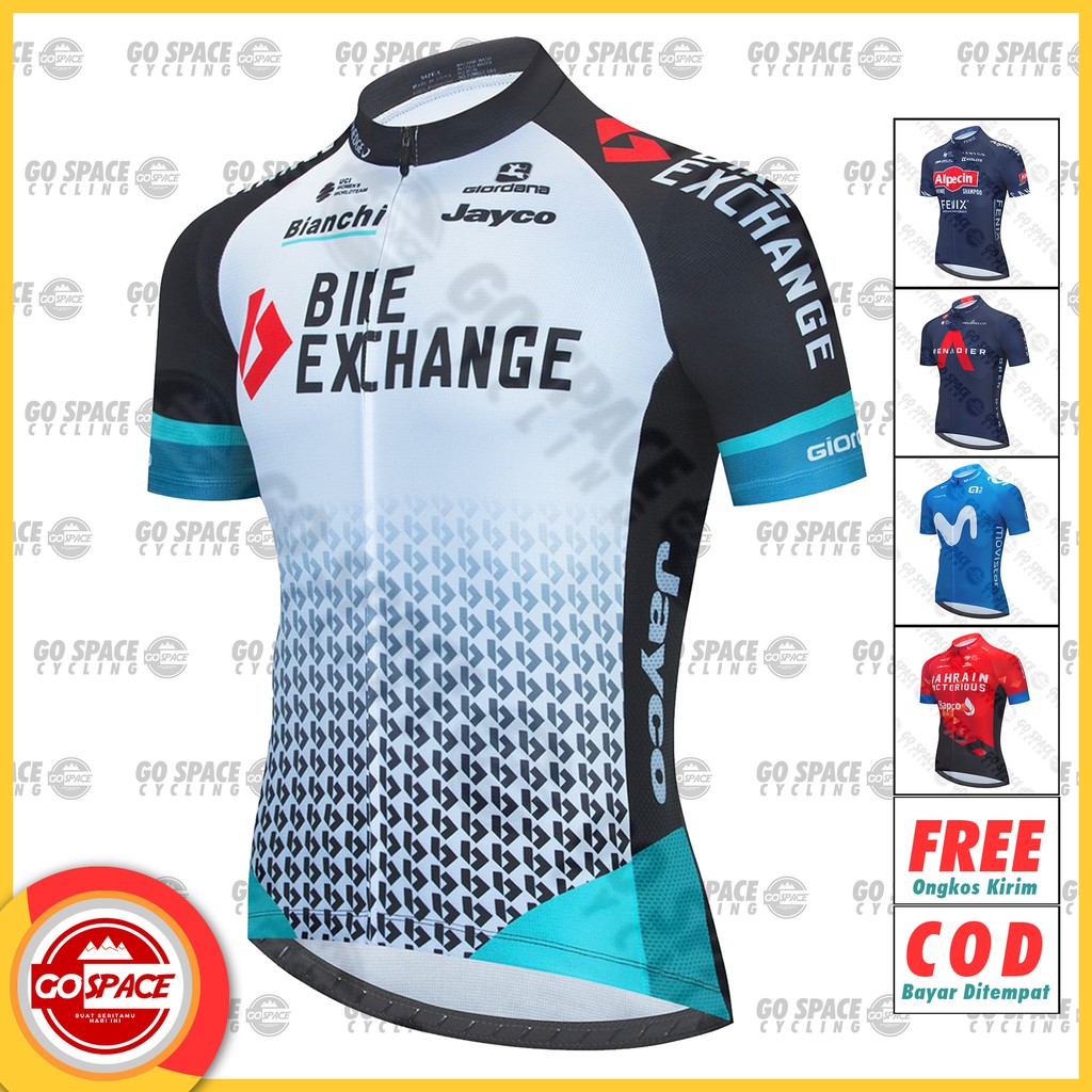 JERSEY SEPEDA EXCHANGE TEAM 2021 ROADBIKE BAJU RB CYCLING PRIA WANITA