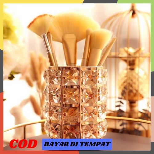 SS-GC504 Brush Storage Tube Crystal Tempat Brush Makeup Tempat Kuas Brush Organizer Brush Holder