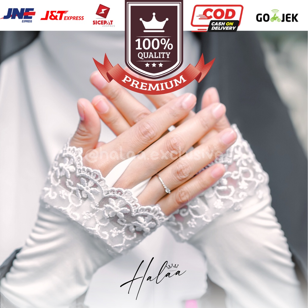 MANSET TANGAN RING RENDA BESAR / HANDSOK RENDA / HANDSOCK RENDA / HANDSOCK CINCIN /HANDSOCK RING RENDA