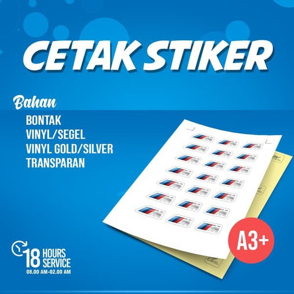 CETAK STICKER BONTAX / KROMO A3+ MURAH-1