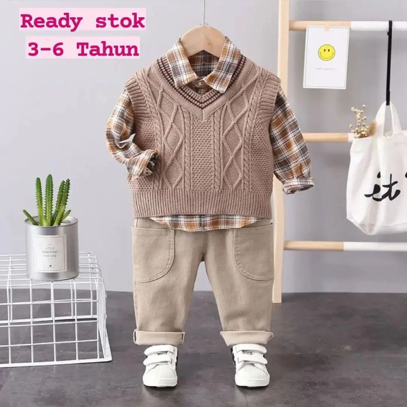 Set 3in1 anak laki-laki import