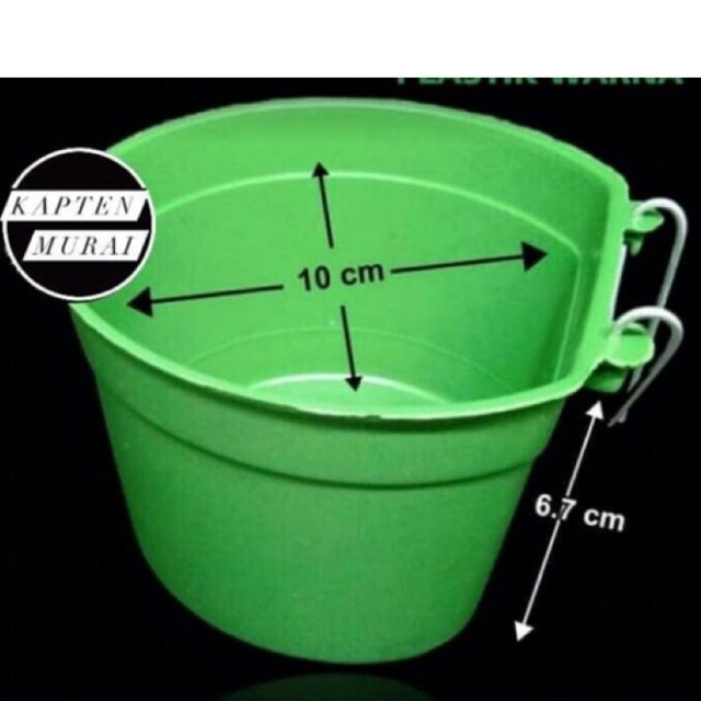 CEPUK WADAH PAKAN/MINUM BURUNG PLASTIK KECIL