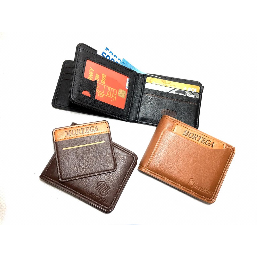 Dompet Kulit Sintetis / Dompet Lipat Mortega Pria - M-501/M-9501/M-9401