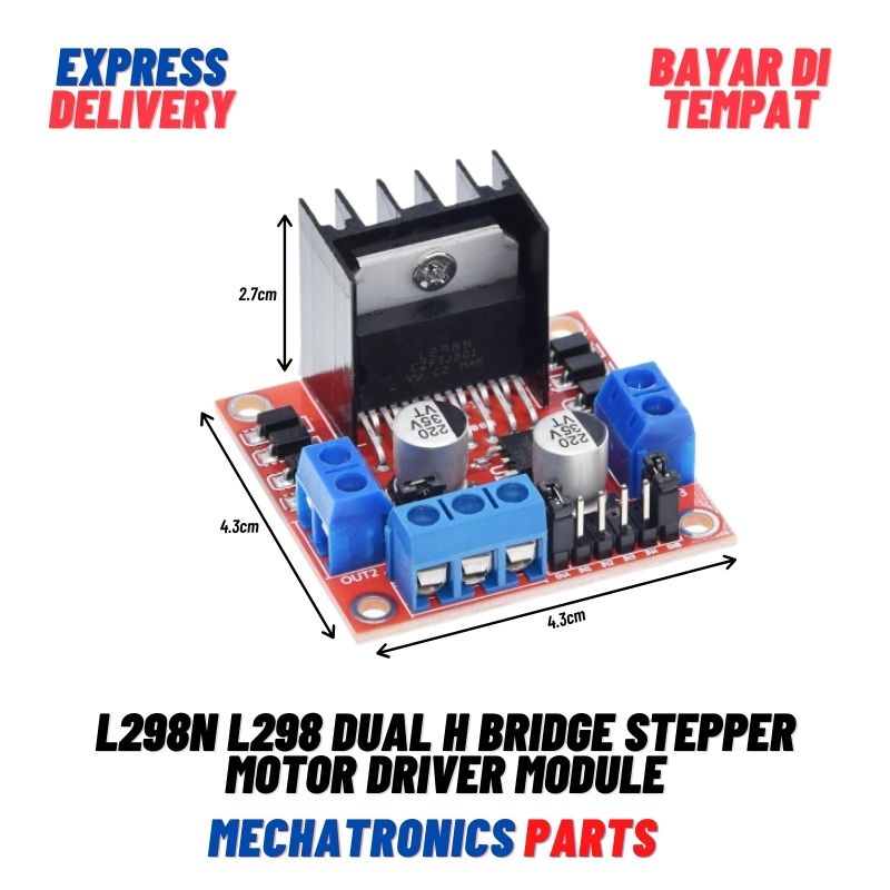 L298N L298 DUAL H BRIDGE STEPPER MOTOR DRIVER MODULE