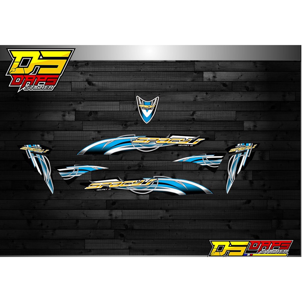 STRIPING STICKER HONDA SPACY - SPION MOTOR - AKSESORIS MOTOR