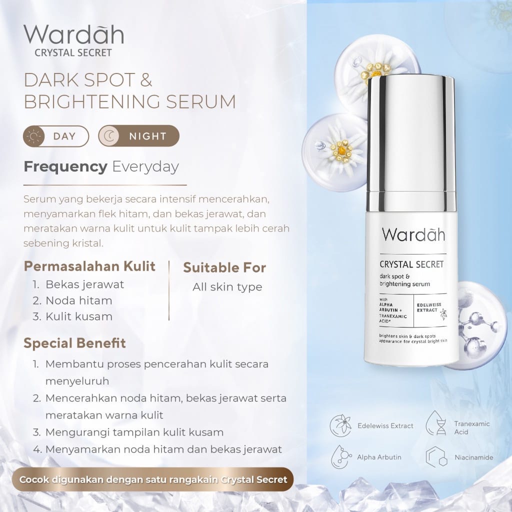 ❤️ GROSIR ❤️Wardah Crystal Secret Dark Spot &amp; Brightening Serum