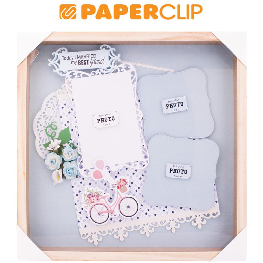 

SCRAPFRAME 30 X 30 CM WEDDING BLUE