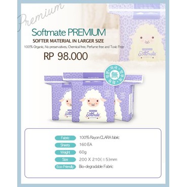 Softmate Premium Tissue (160 sheets)