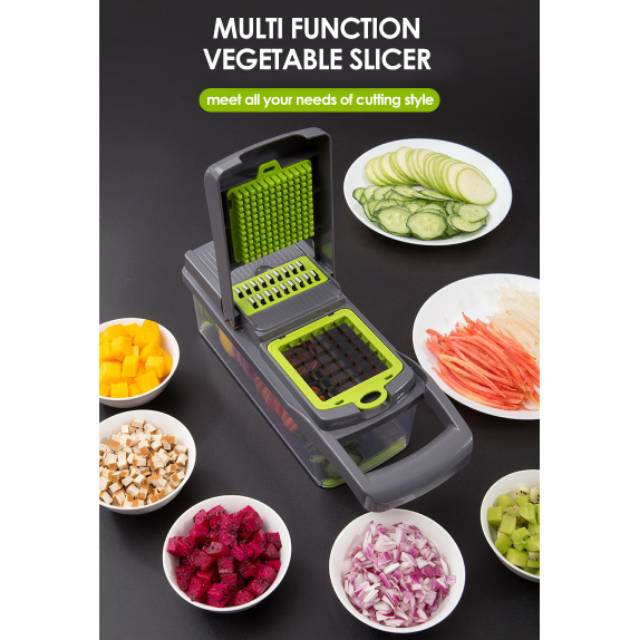 KCTL-003 MULTI SLICER STAINLESS VEGETABLES SHREDDER FAST FRUIT CUTTER