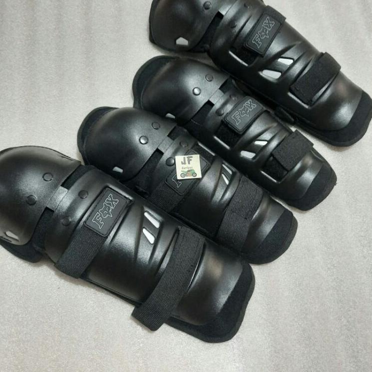 ➬ Decker Pelindung Lutut Dan Siku / dekker Motor Touring / Decker Fox - Hitam ☟